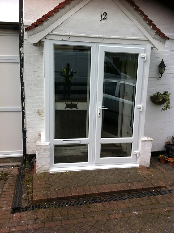 uPVC French doors fitted as front entrance in Earl's Court
