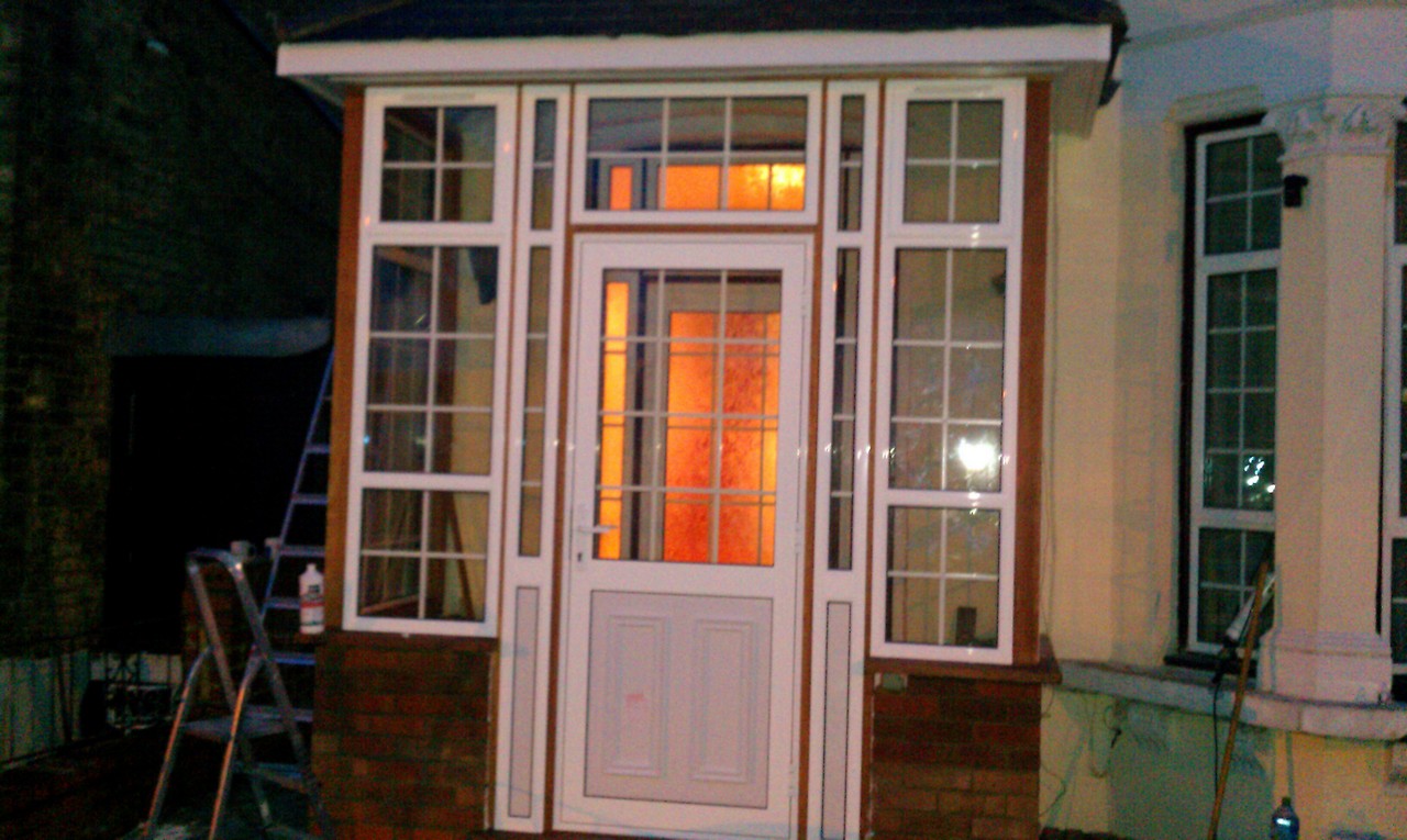 uPVC porch with Georgian bar glazing installed in Earl's Court